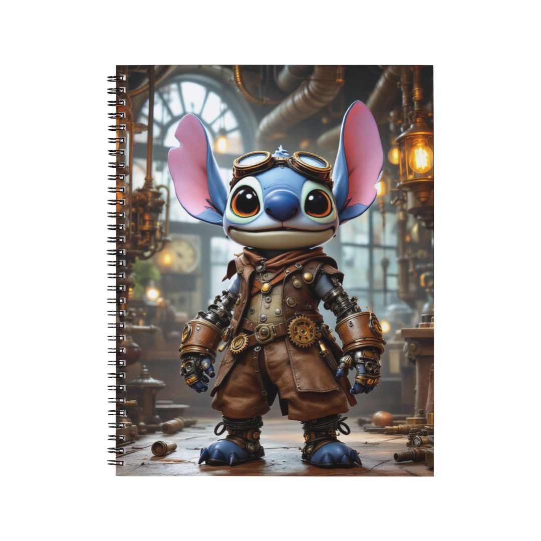 Stitch - Carnet spirale A5 | Steampunk Carnets et bloc-notes Disney Shop | Anylem Beauty 