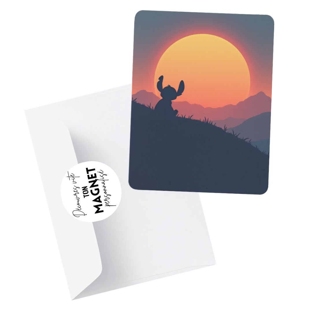 Stitch - Magnet | Couché de soleil Magnet Disney Shop | Anylem Beauty 