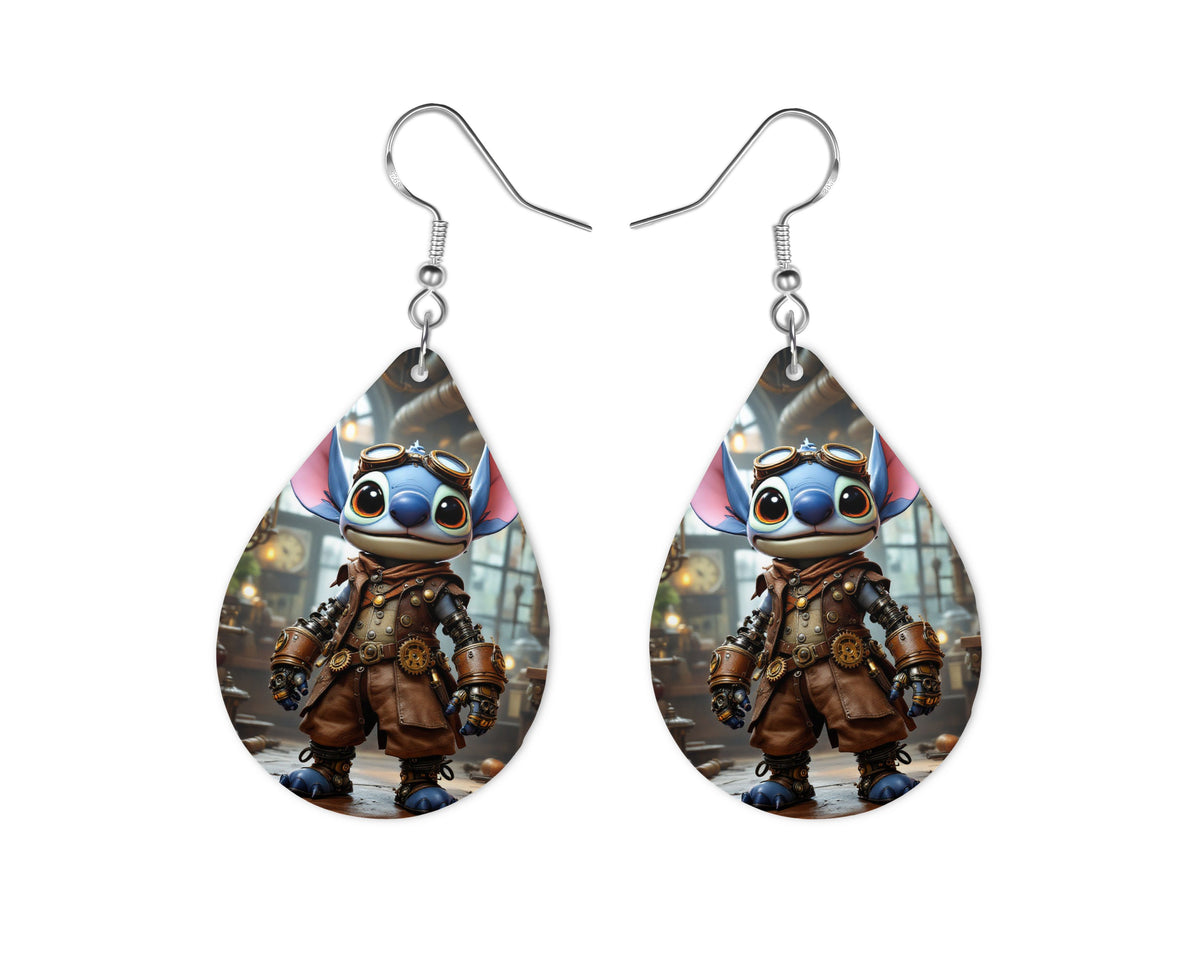 Stitch - Personnalisation | Steampunk Personnalisation Disney Shop | Anylem Beauty Boucle d’oreilles 