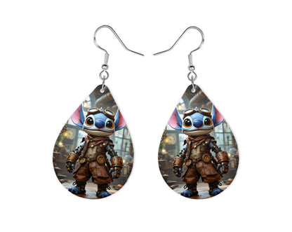 Stitch - Personnalisation | Steampunk Personnalisation Disney Shop | Anylem Beauty Boucle d’oreilles 