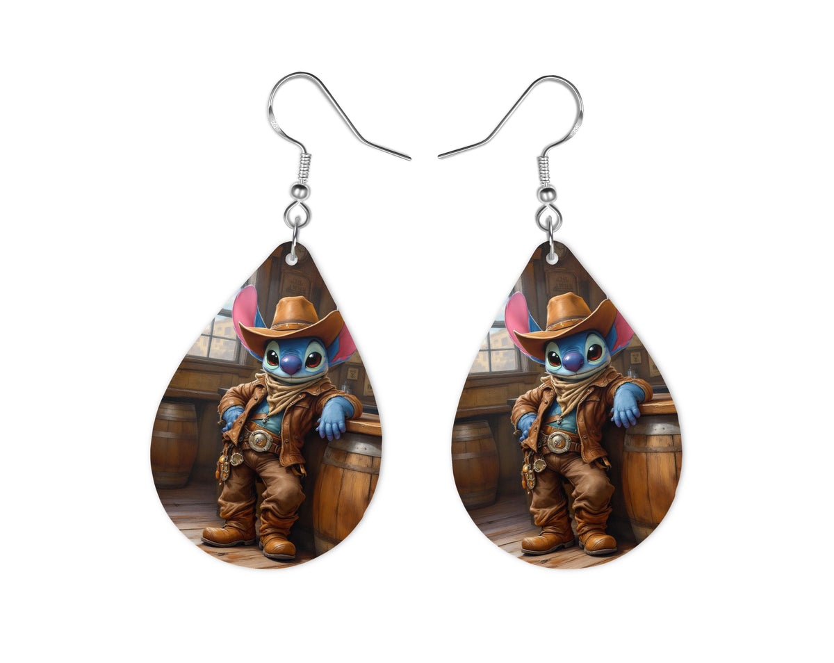 Stitch - Personnalisation | Western Personnalisation Disney Shop | Anylem Beauty Boucle d’oreilles 