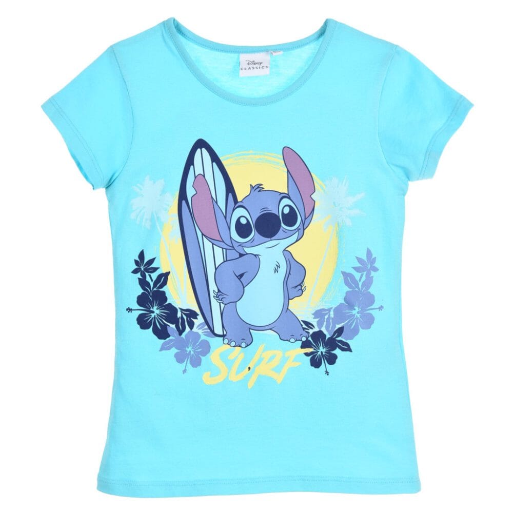 Stitch - T-shirt bleu ciel 6 ans T-shirt Disney Shop | Anylem Beauty 