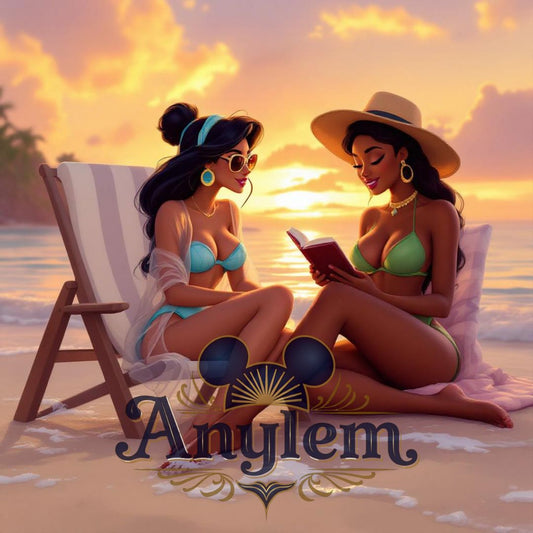 Tiana & Jasmine - Personnalisation | Couché de soleil Personnalisation Disney Shop | Anylem Beauty 