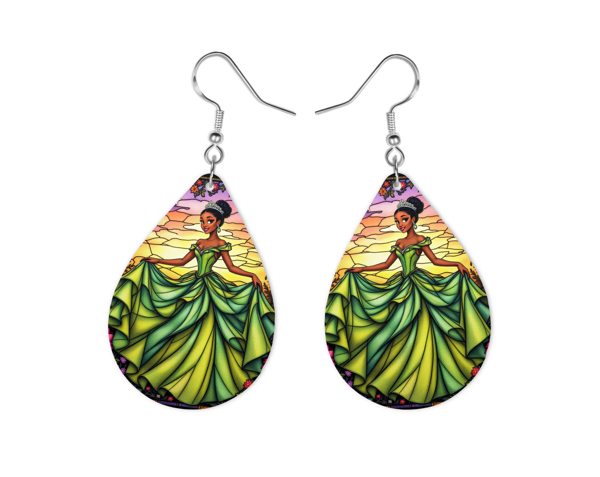Tiana - Personnalisation | Vitraux Personnalisation Disney Shop | Anylem Beauty Boucle d’oreilles 
