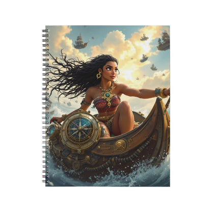 Vaiana - Carnet spirale A5 | Steampunk Carnets et bloc-notes Disney Shop | Anylem Beauty 