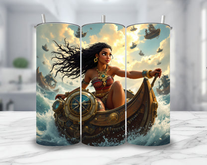 Vaiana - Thermos en acier inoxydable 600ml | Steampunk Thermos inoxydable Disney Shop | Anylem Beauty 