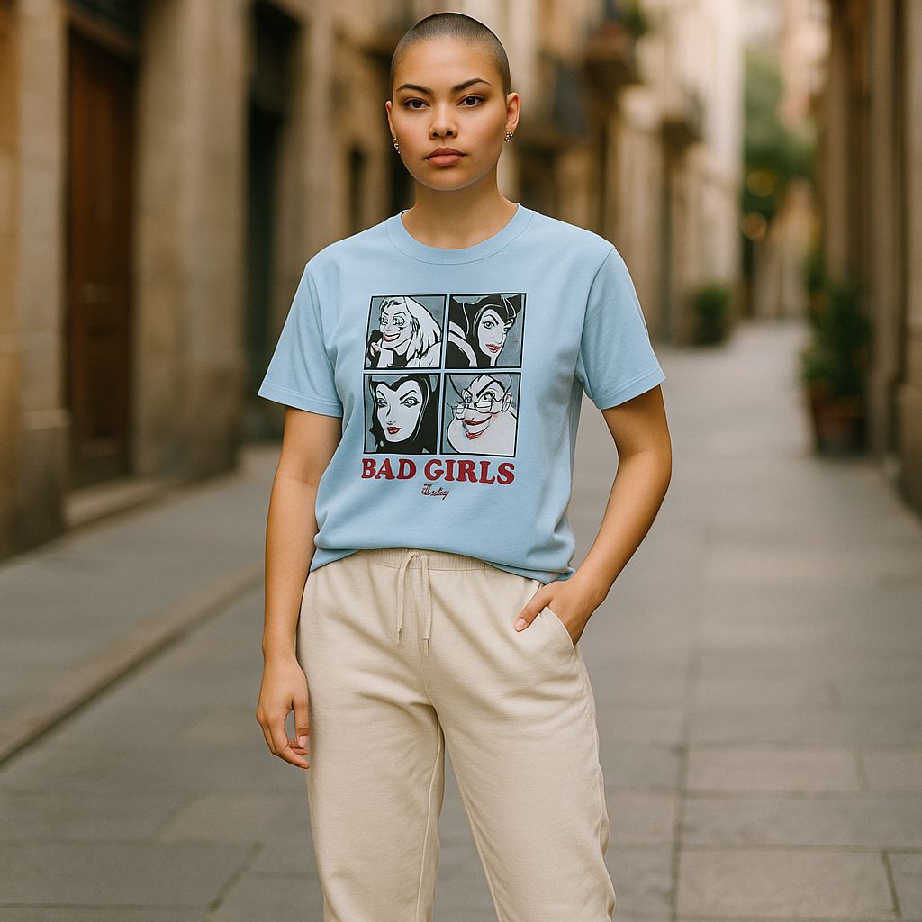Villains - T-shirt bleu ciel | Taille M T-shirt Disney Shop | Anylem Beauty 