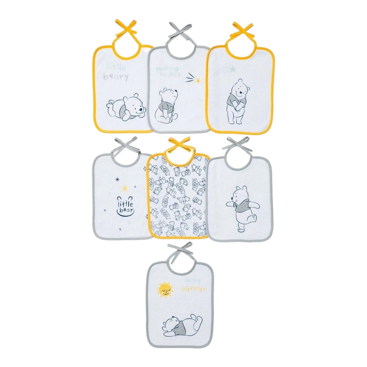 Bébé Nourson - Lot de 7 Bavoirs Naissance Bébés et tout-petits Baby Calin 