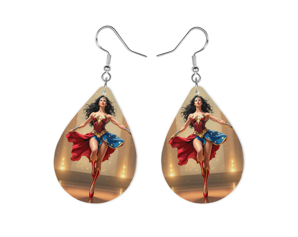 Wonder Woman - Personnalisation | Danseuse Personnalisation Disney Shop | Anylem Beauty Boucle d’oreilles 